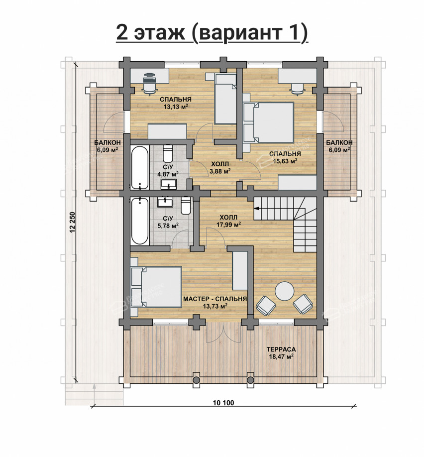 Дом из бревна VZ-126